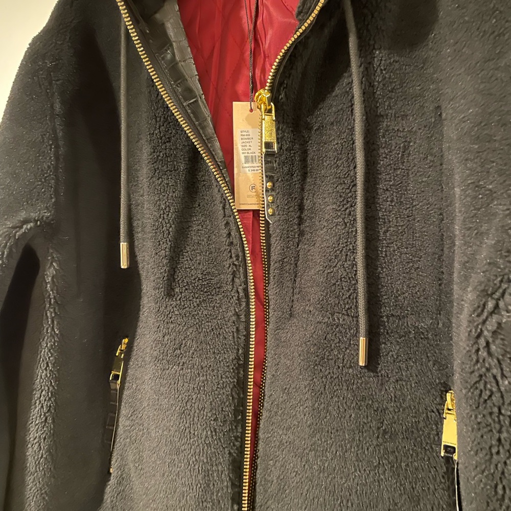 Rebecca Minkoff cozy teddy jacket. Size XL Brand new. - Picture 3 of 5